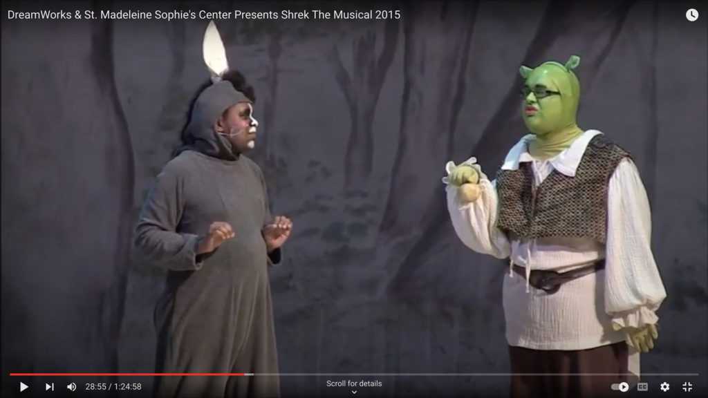 Scene from Shrek: The Musical.